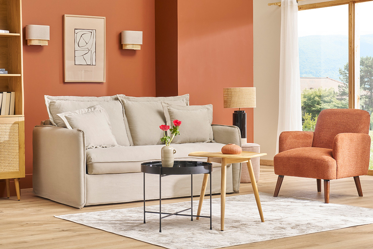 Sof cama desenfundable de algodn beige ALDO