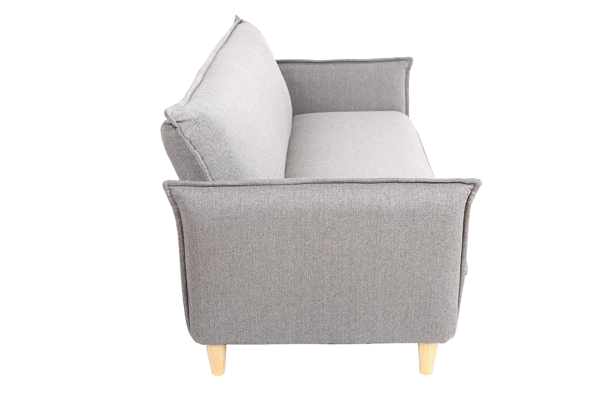 Sof cama estilo nrdico tejido gris claro WEEKEND