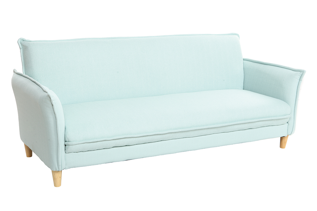 Sof cama estilo nrdico tejido verde agua WEEKEND
