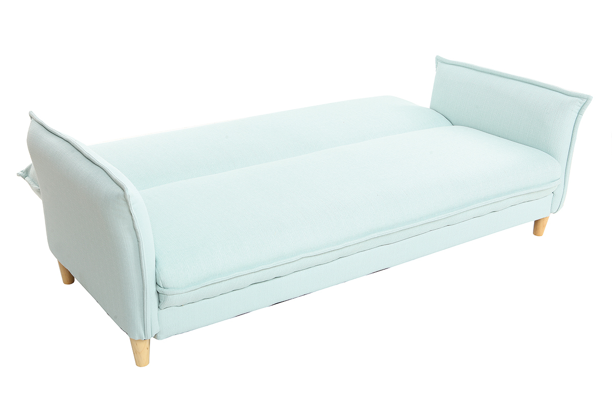 Sof cama estilo nrdico tejido verde agua WEEKEND