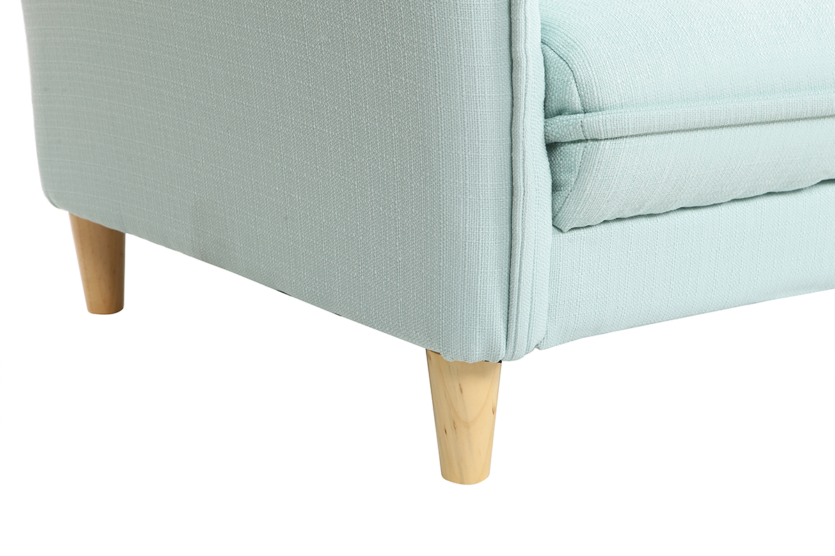 Sof cama estilo nrdico tejido verde agua WEEKEND