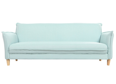 Sof&aacute; cama estilo n&oacute;rdico tejido verde agua WEEKEND