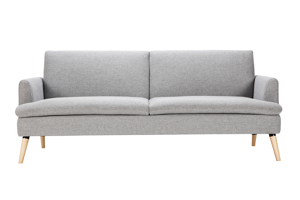 Sof cama nrdico 3plazas gris claro STEWART