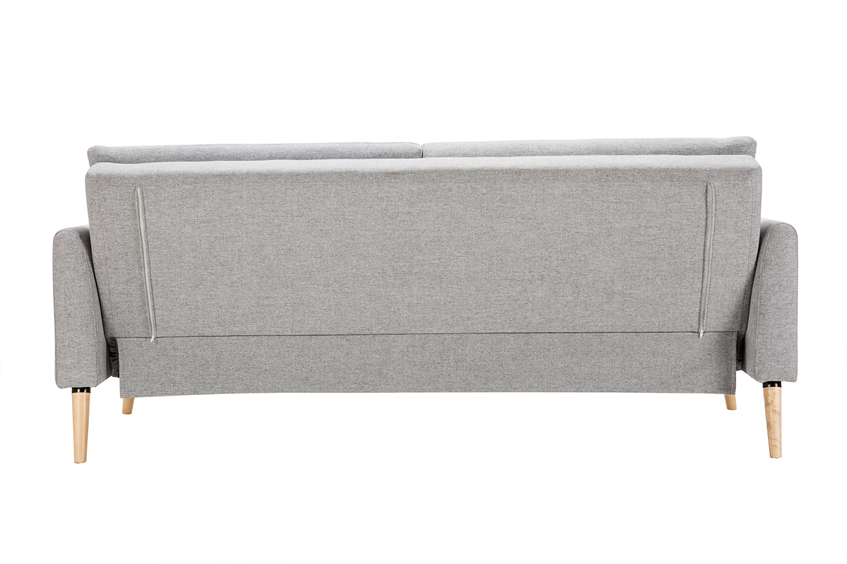 Sof cama nrdico 3plazas gris claro STEWART