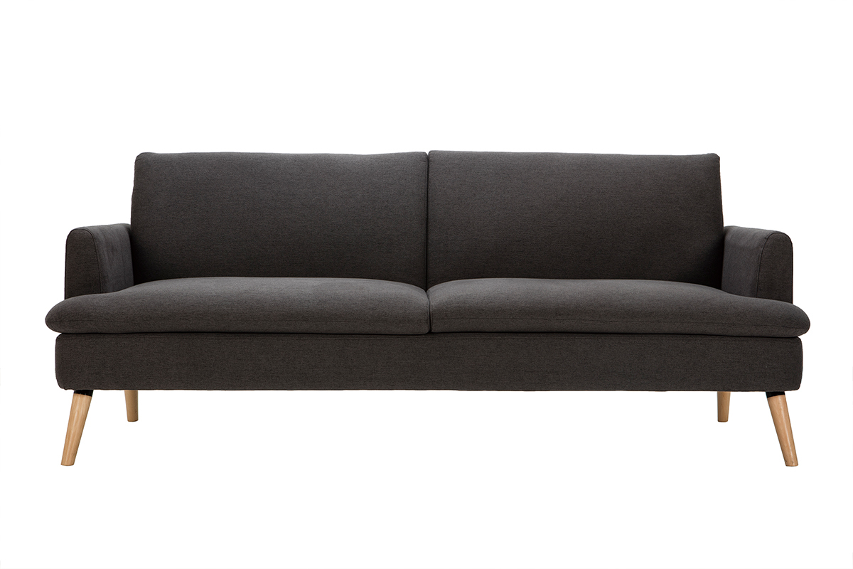 Sof cama nrdico 3plazas gris oscuro STEWART