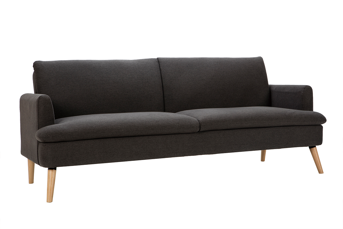 Sof cama nrdico 3plazas gris oscuro STEWART