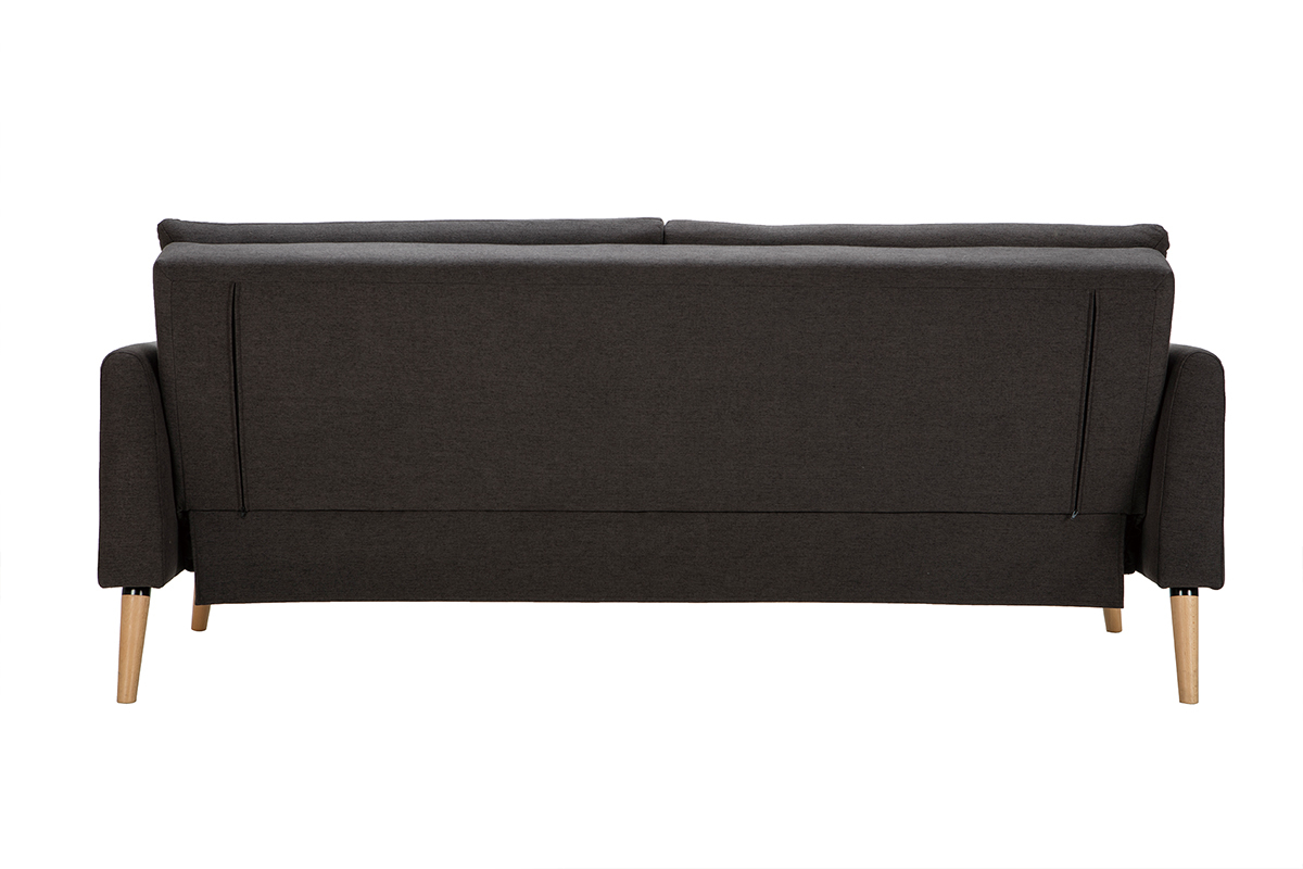 Sof cama nrdico 3plazas gris oscuro STEWART