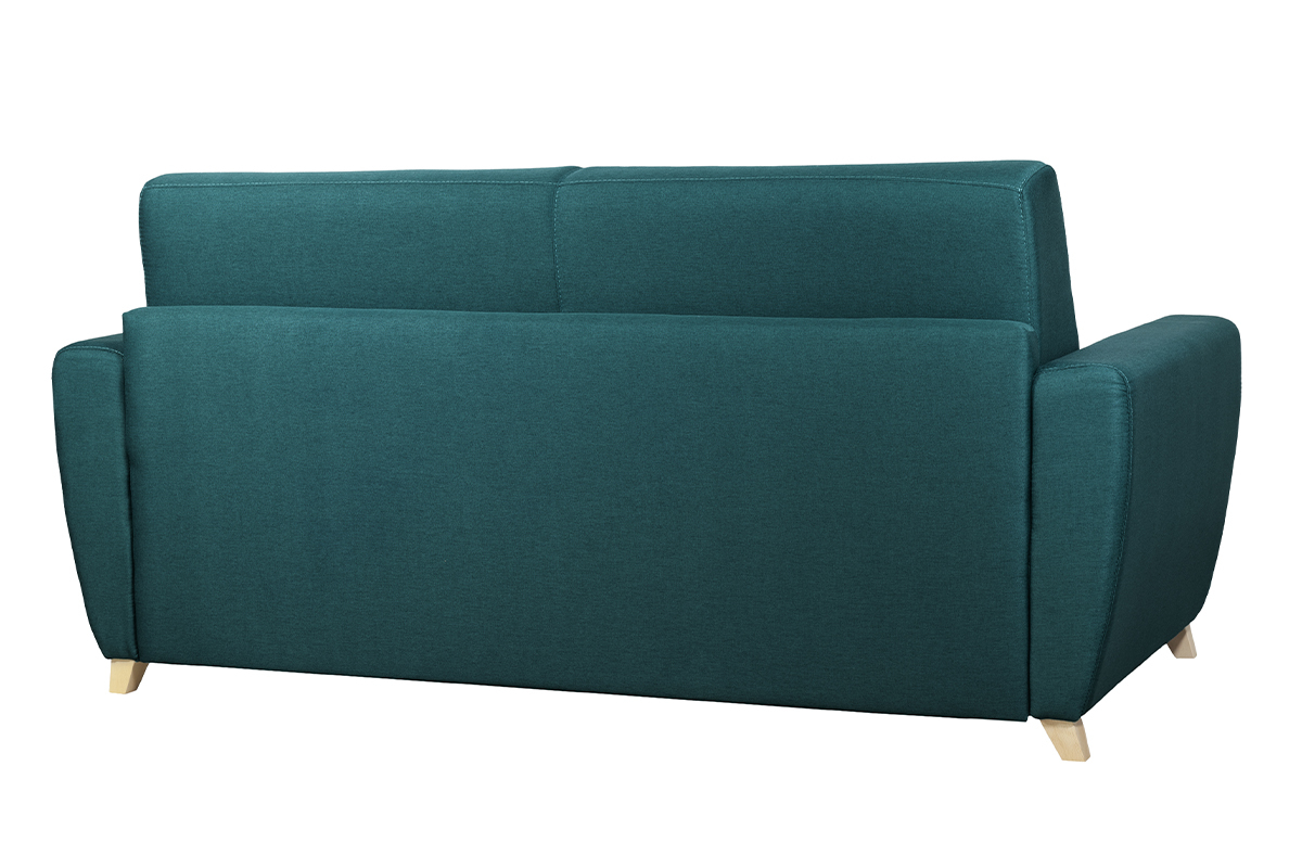 Sof cama nrdico azul petrleo con colchn de 18cm GRAHAM