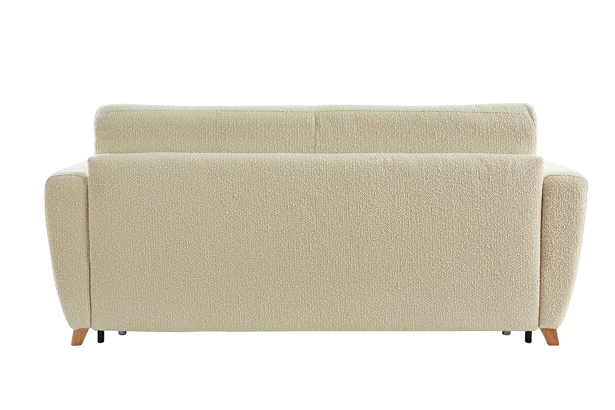 Sof cama nrdico con efecto borreguillo y colchn de 140 x 12 cm GRAHAM
