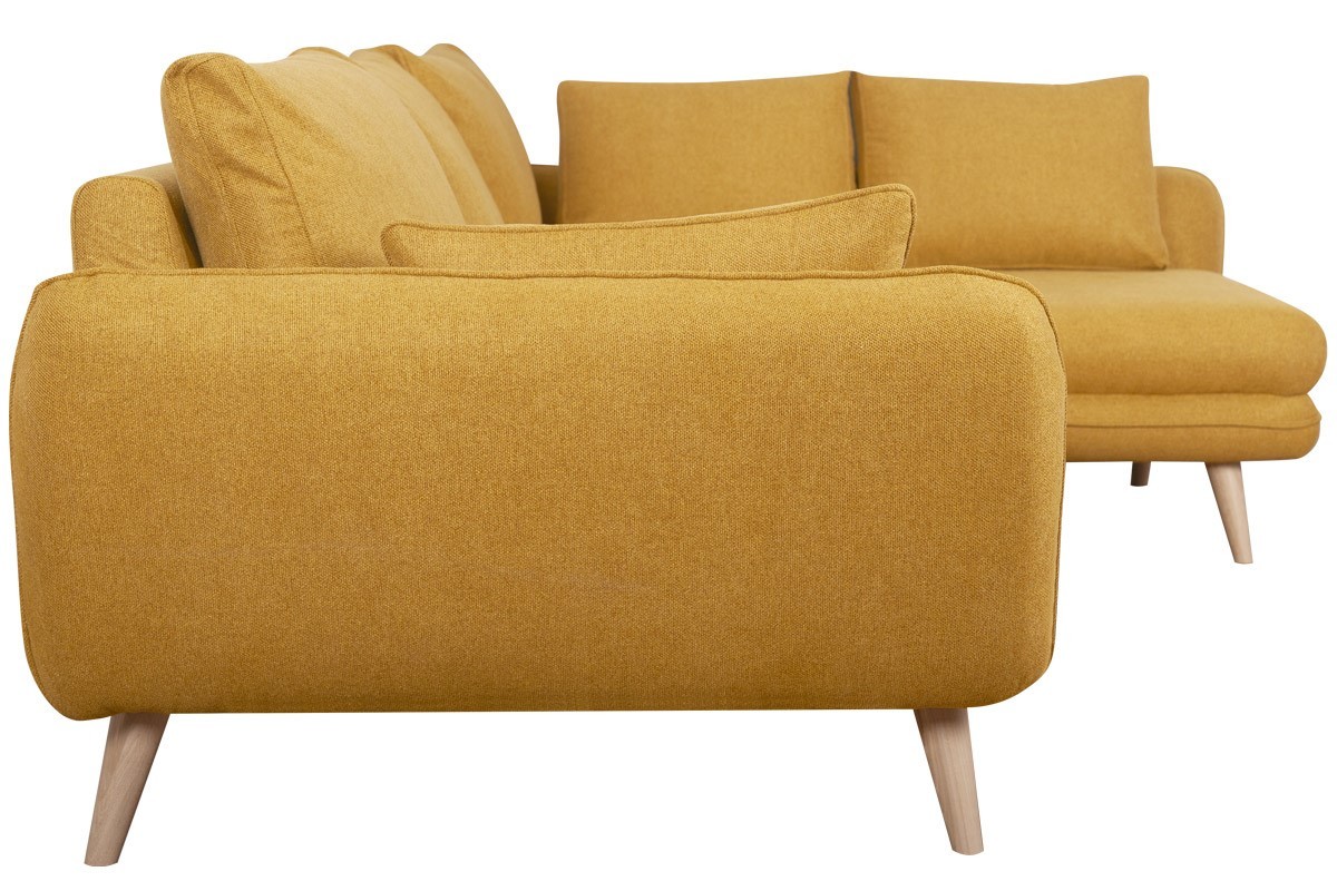 Sof chaise longue a la derecha estilo nrdico 5plazas amarillo comino CREEP