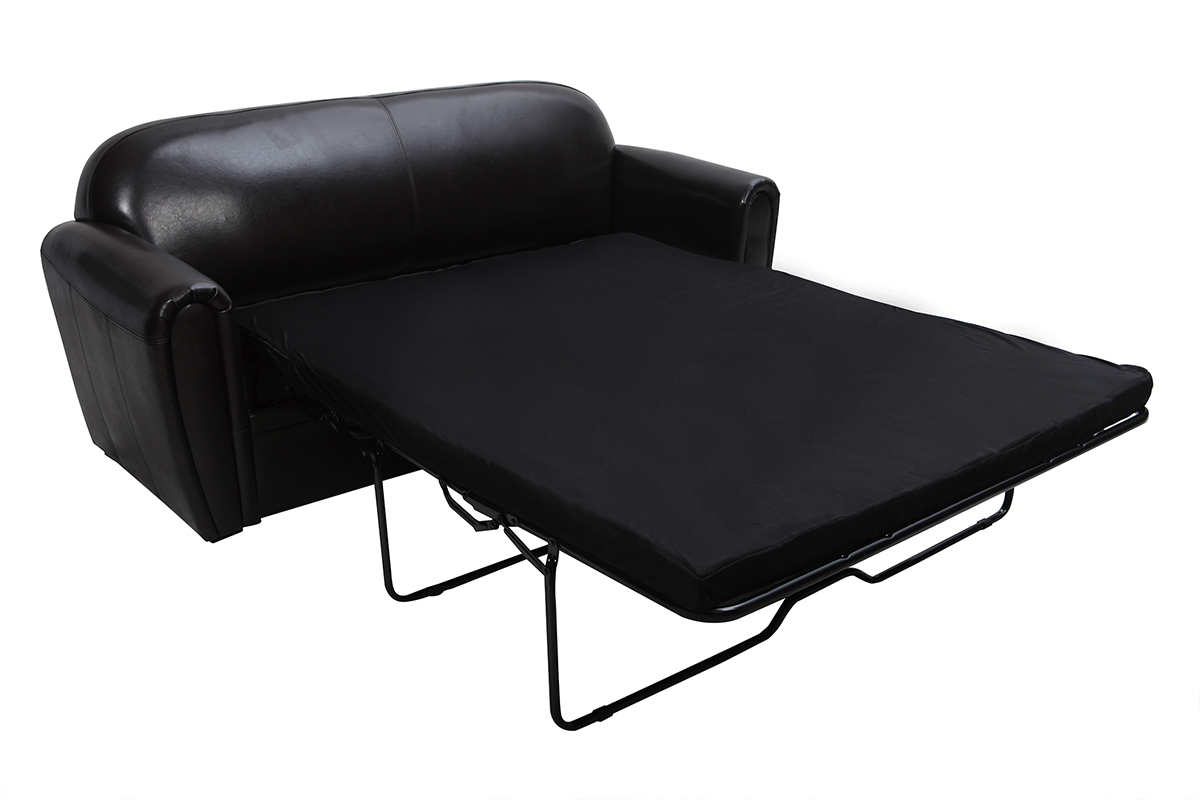 Sof Club convertible cuero marron 3 plazas - cuero de vaca