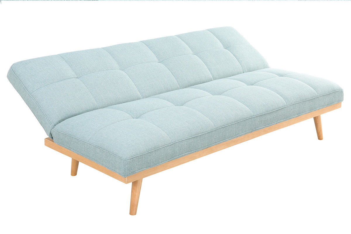 Sof convertible 3 plazas azul claro SIKKO