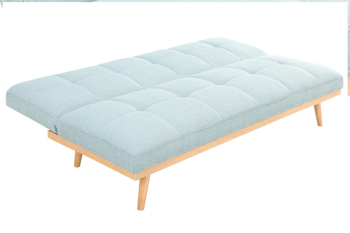 Sof convertible 3 plazas azul claro SIKKO