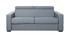 Sofá convertible 3 plazas con reposacabezas ajustables gris claro NORO