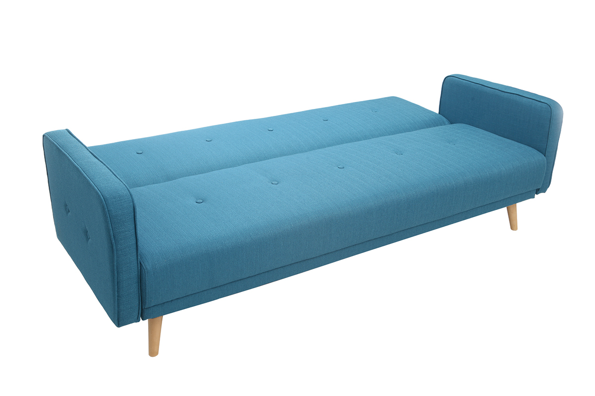 Sof convertible 3 plazas diseo escandinavo azul ULLA
