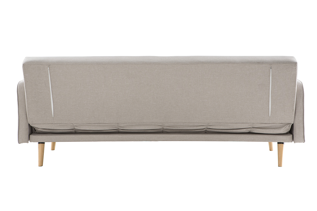 Sof convertible 3 plazas diseo escandinavo beige ULLA