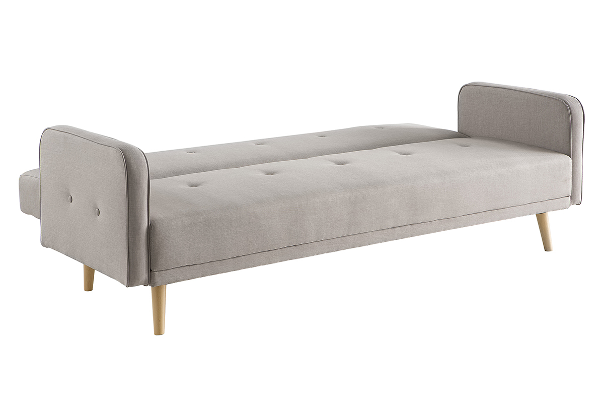 Sof convertible 3 plazas diseo escandinavo beige ULLA