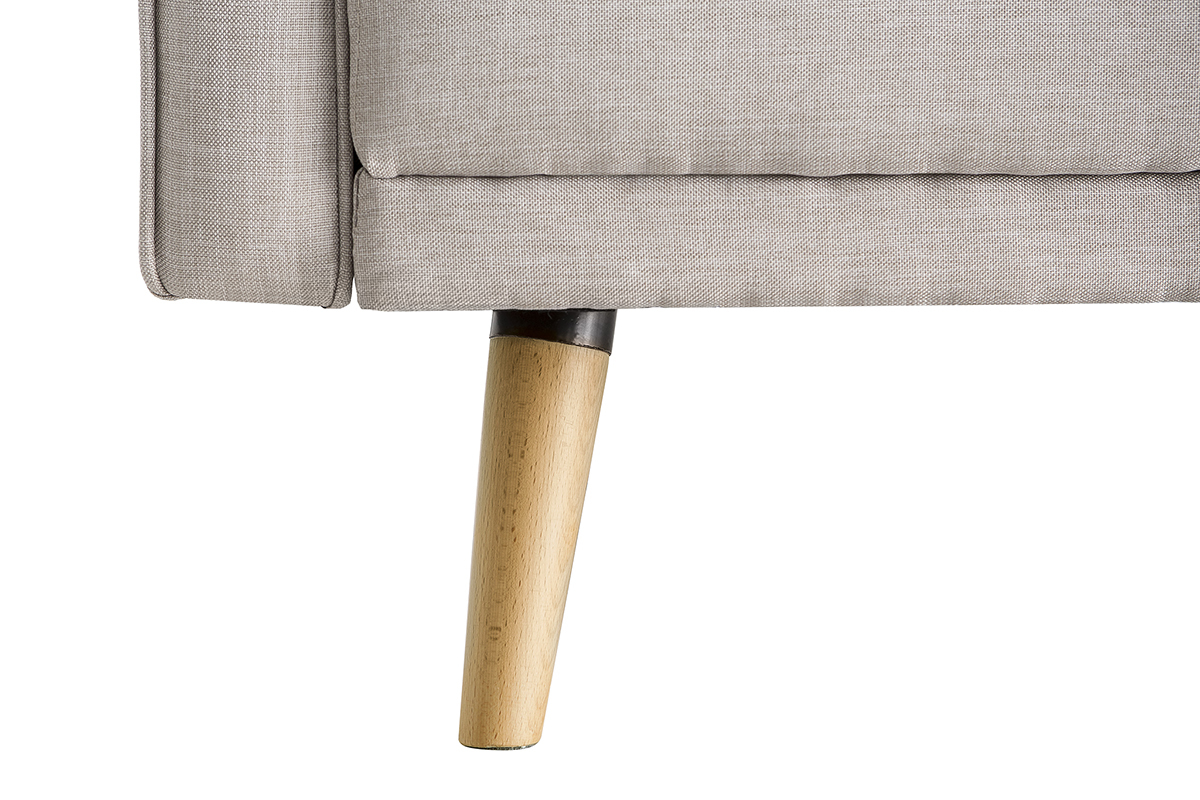 Sof convertible 3 plazas diseo escandinavo beige ULLA