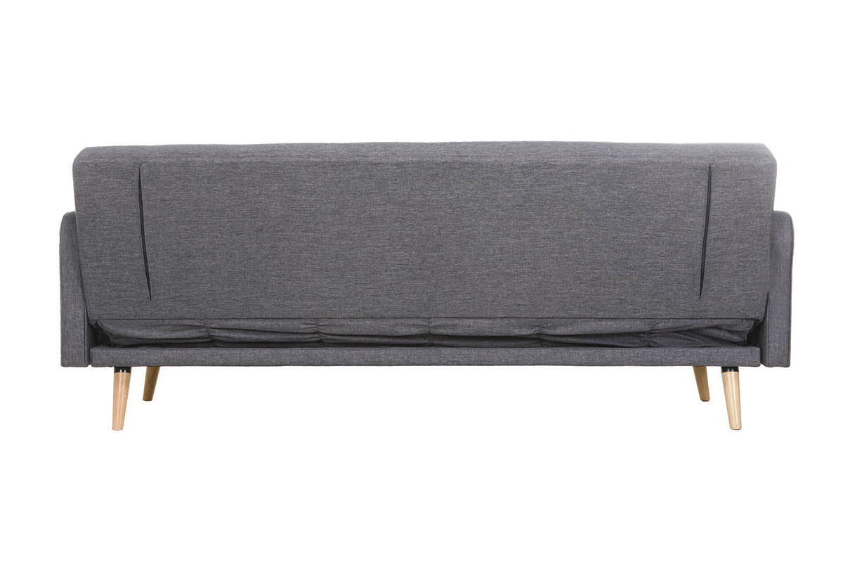 Sof convertible 3 plazas diseo escandinavo gris oscuro ULLA