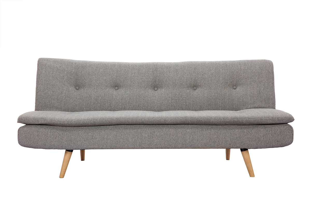 Sof convertible 3 plazas gris claro SENSO