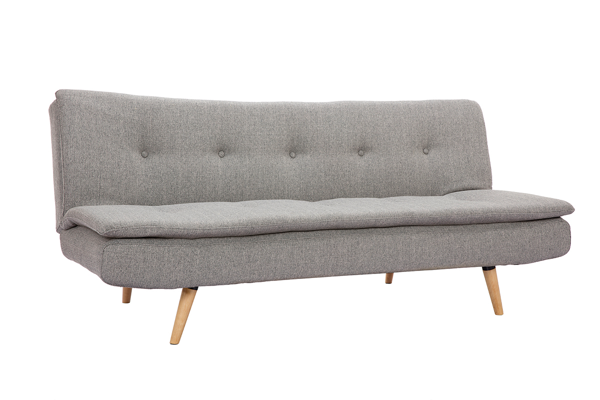 Sof convertible 3 plazas gris claro SENSO