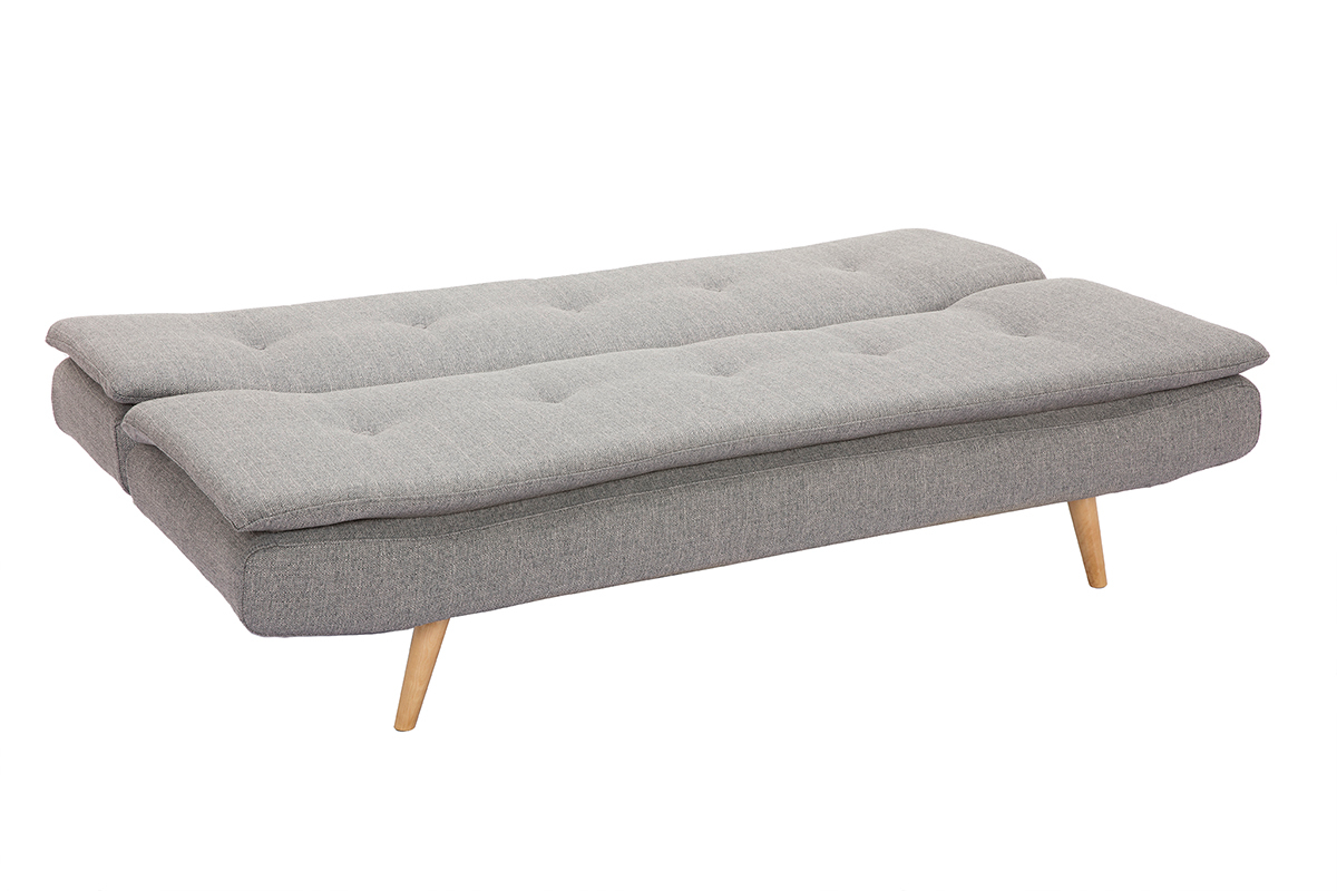 Sof convertible 3 plazas gris claro SENSO