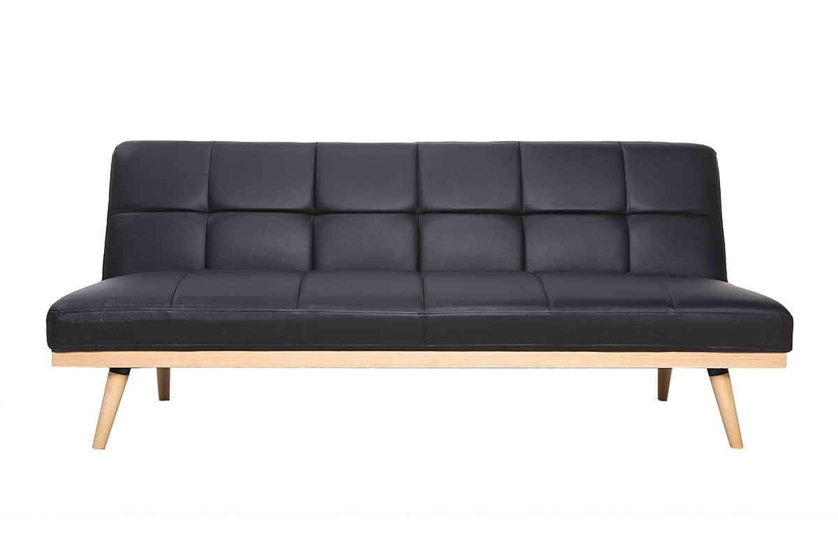 Sof� convertible 3 plazas negro SIKKO