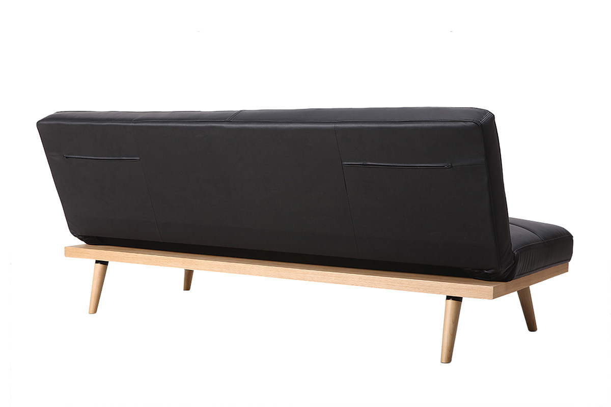 Sof� convertible 3 plazas negro SIKKO