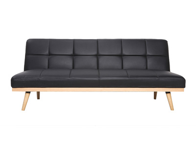 Sof&aacute; convertible 3 plazas negro SIKKO