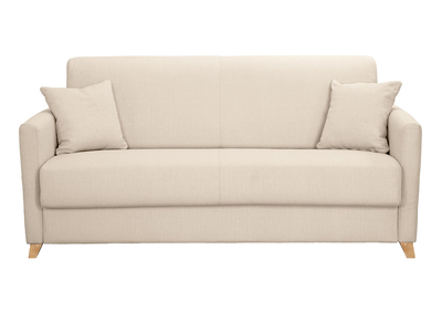 Sofá convertible 3 plazas nórdico beige SKANDY - Sofá convertible 3 plazas nórdico beige SKANDY