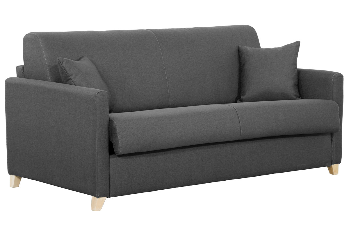 Sof convertible 3 plazas nrdico gris antracita SKANDY