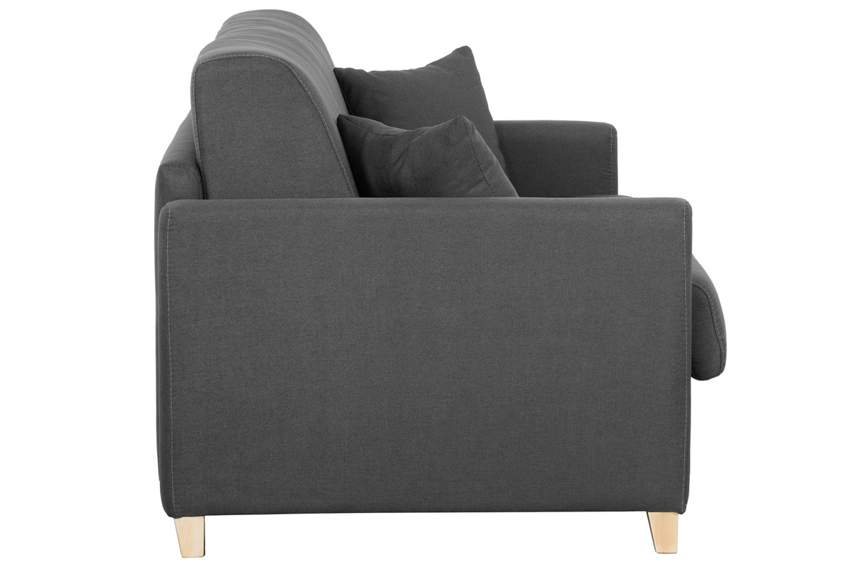 Sof convertible 3 plazas nrdico gris antracita SKANDY