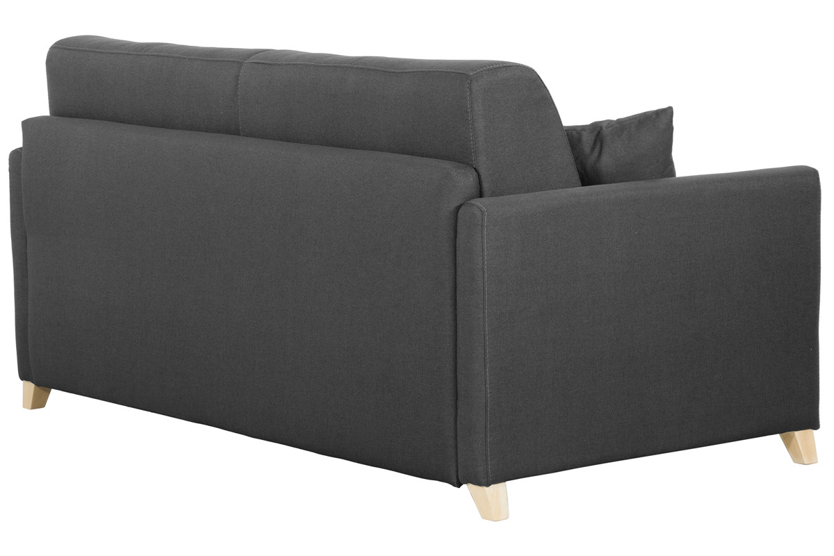 Sof convertible 3 plazas nrdico gris antracita SKANDY