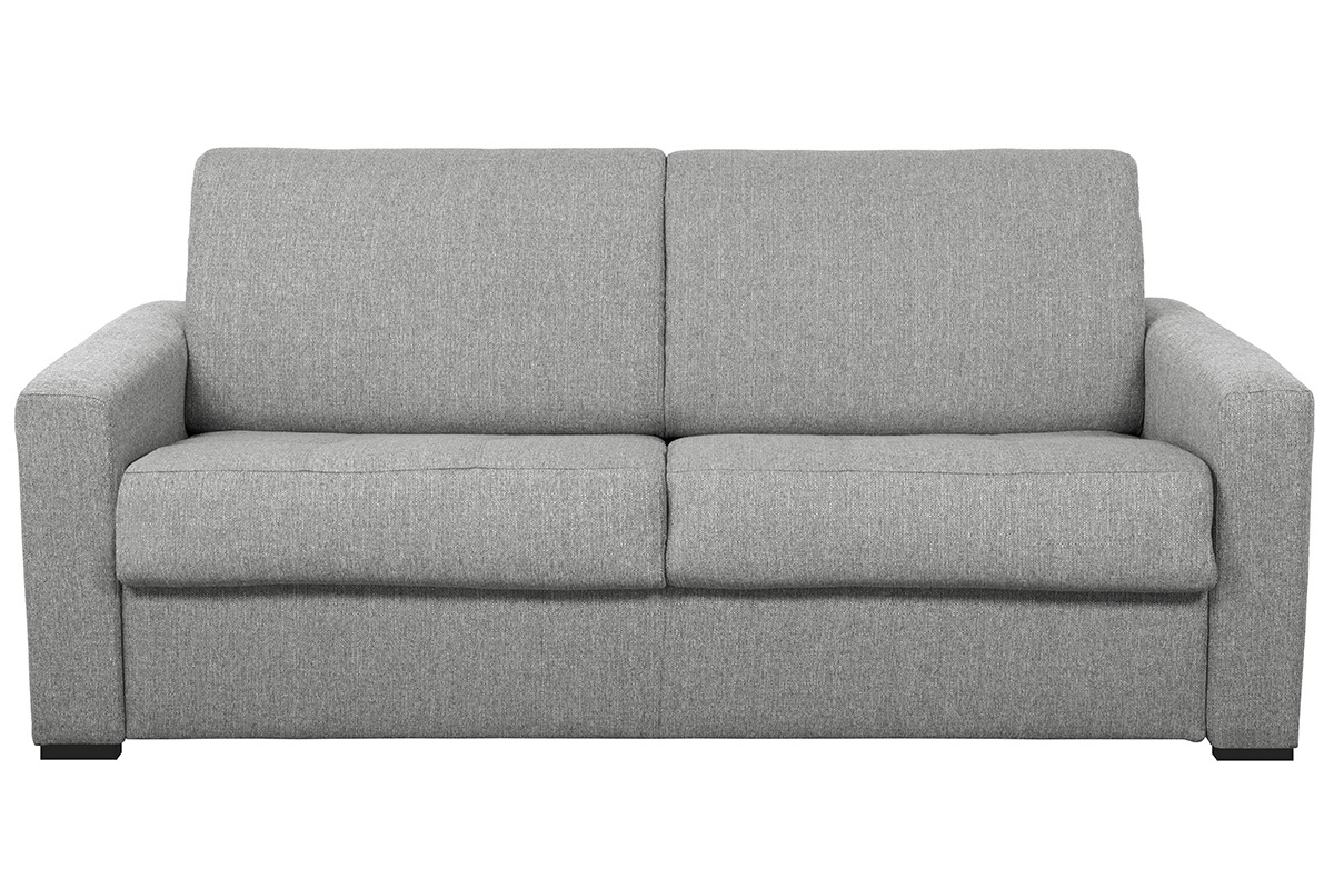 Sof convertible con colchn 140 cm tejido gris oscuro DOME