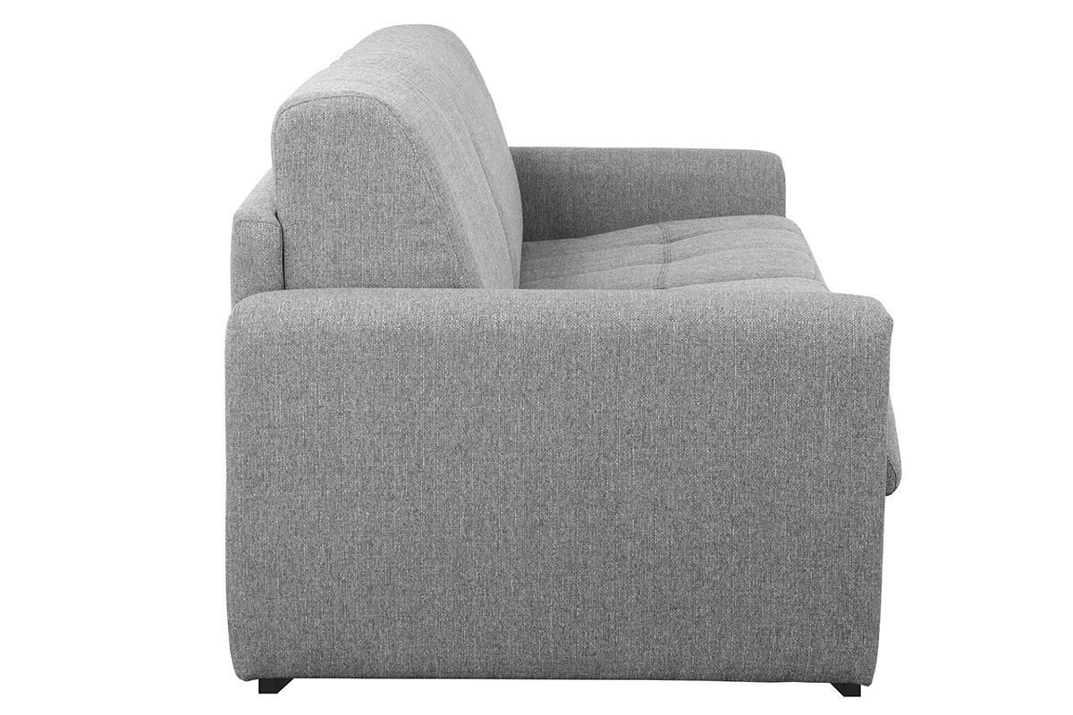 Sof convertible con colchn 140 cm tejido gris oscuro DOME