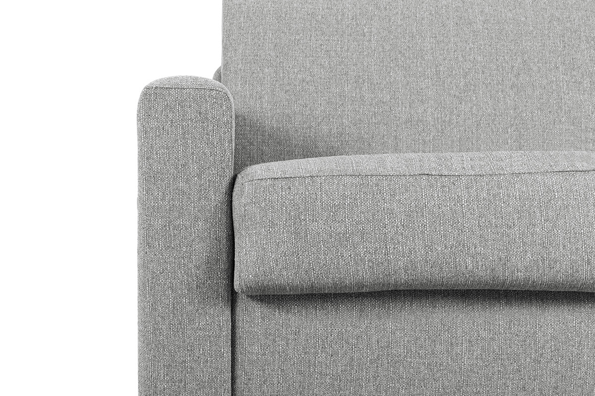 Sof convertible con colchn 140 cm tejido gris oscuro DOME