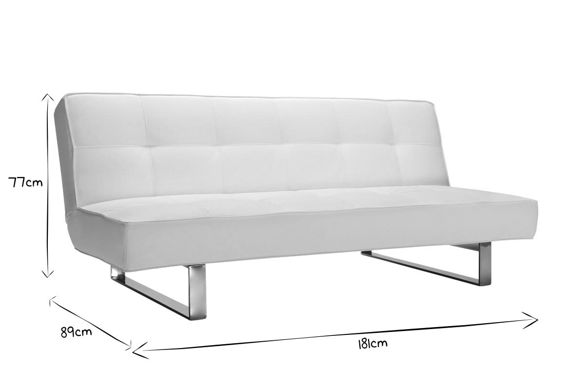 Sof convertible de diseo blanco CHARLESTON