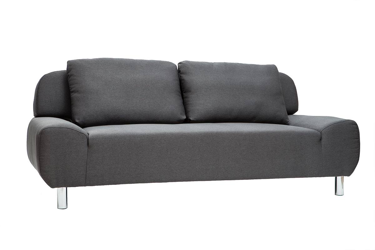 Sof convertible de diseo gris antracita TULSA