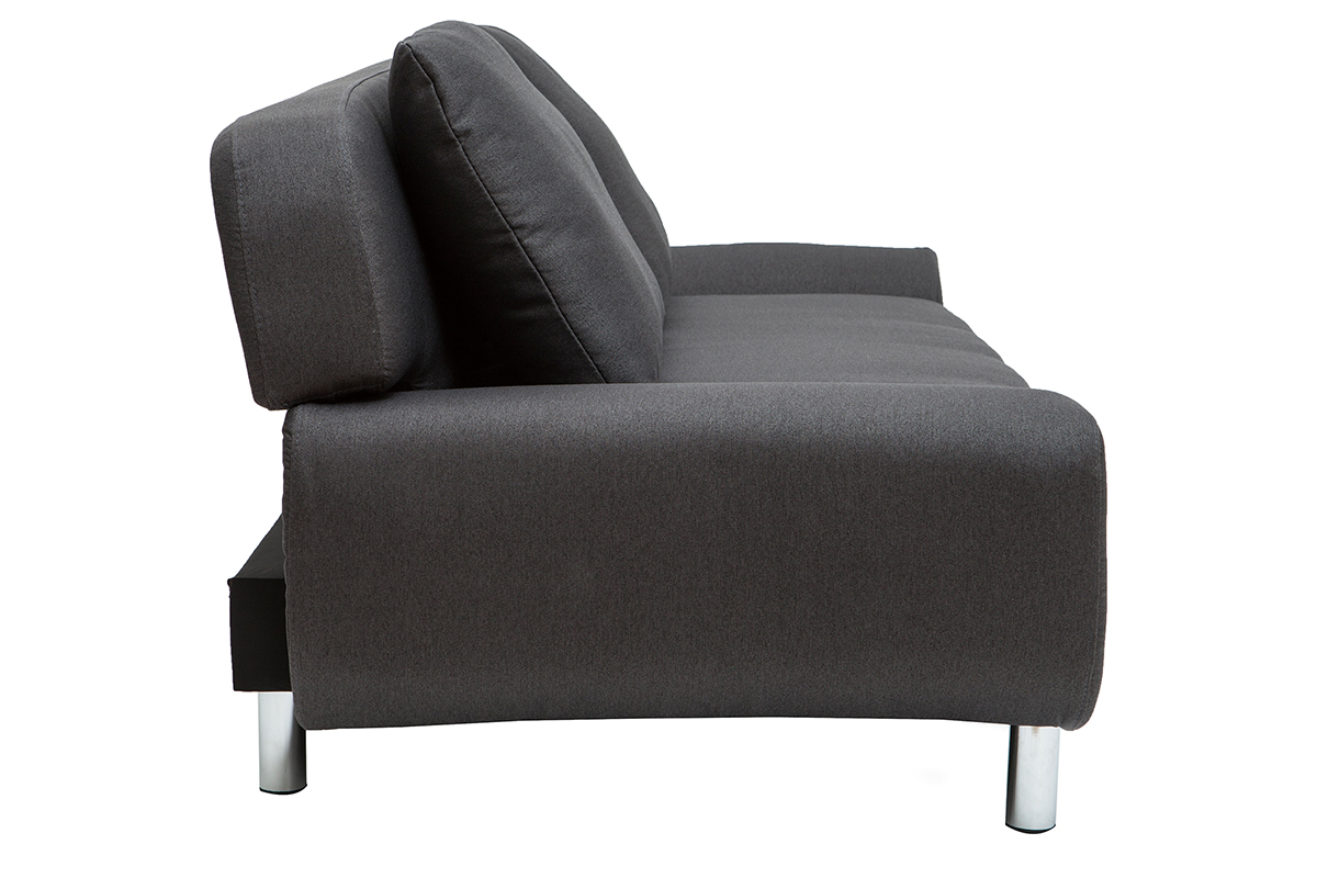 Sof convertible de diseo gris antracita TULSA