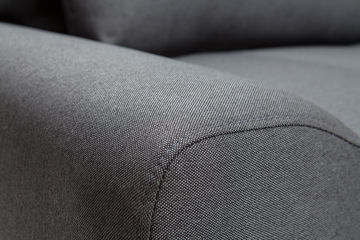 Sof convertible de diseo gris antracita TULSA