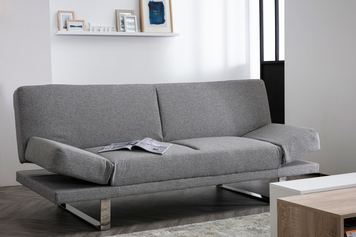 Sof convertible de diseo gris ATLANTA