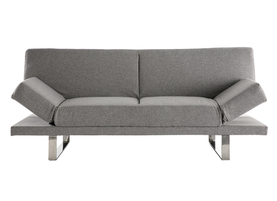 Sof&aacute; convertible de dise&ntilde;o gris ATLANTA