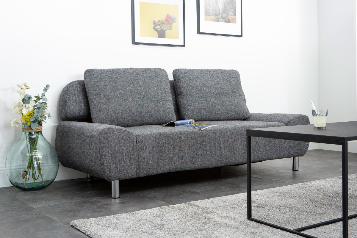 Sof convertible de diseo gris carbn TULSA