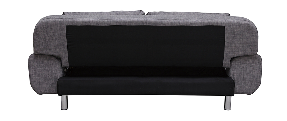 Sofá convertible de diseño gris claro TULSA