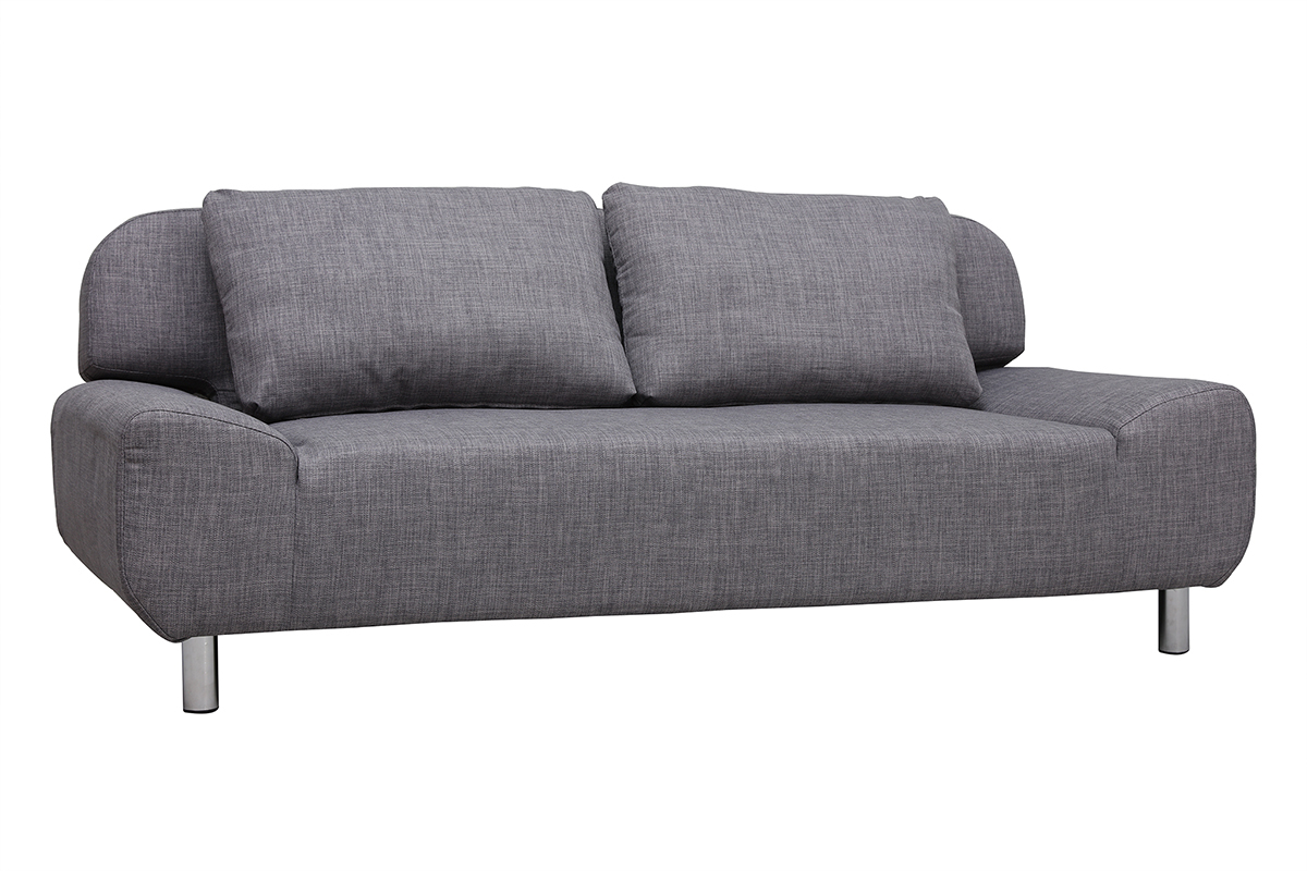 Sof convertible de diseo gris claro TULSA