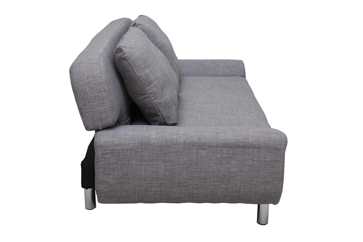 Sof convertible de diseo gris claro TULSA