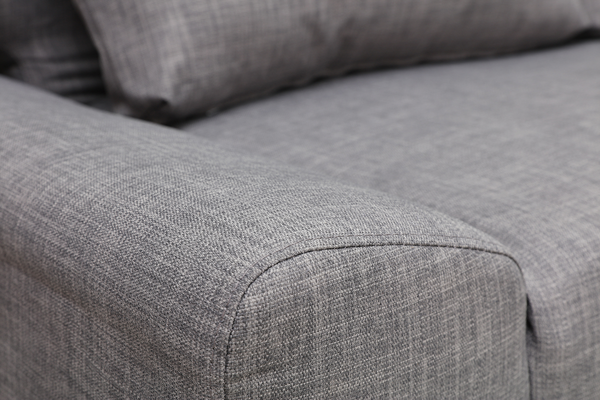 Sof convertible de diseo gris claro TULSA