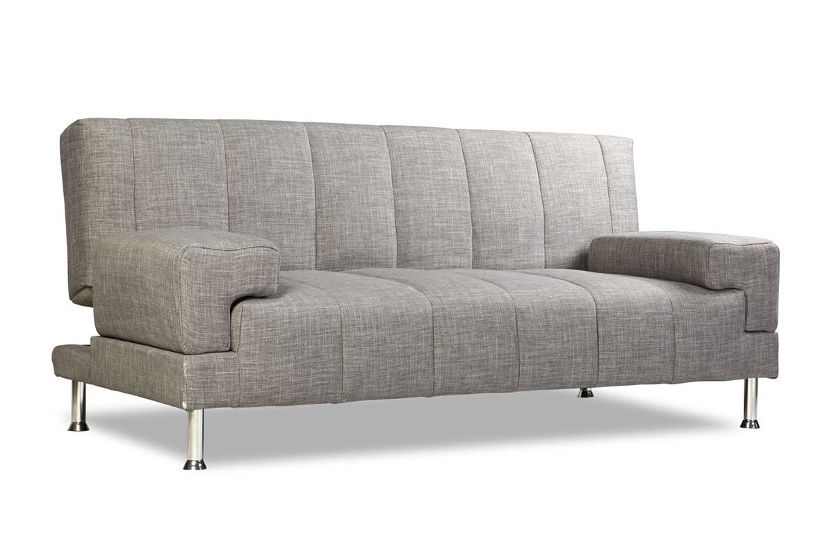 Sof  convertible de diseo gris DENVER