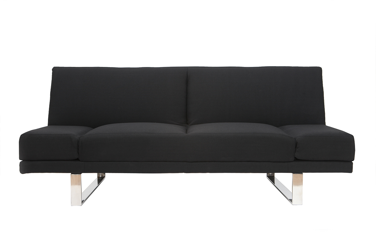 Sof convertible de diseo negro ATLANTA