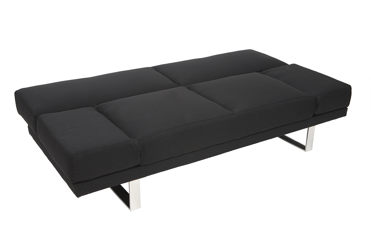 Sof convertible de diseo negro ATLANTA